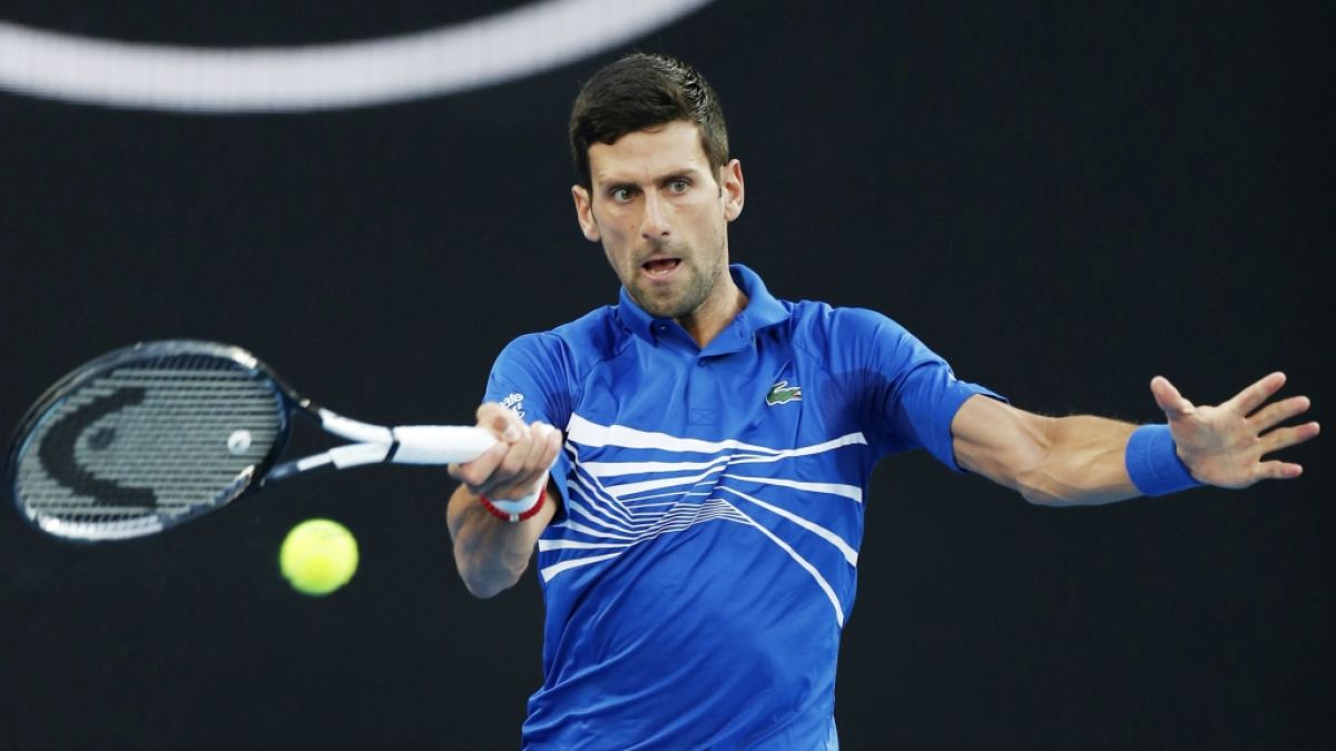 Novak Djokovic in Aktion. (Foto)