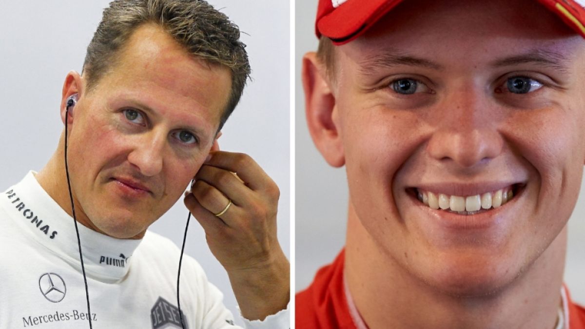 Michael Schumacher (links) und sein Sohn Mick Schumacher. (Foto)