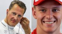 Michael Schumacher (links) und sein Sohn Mick Schumacher.