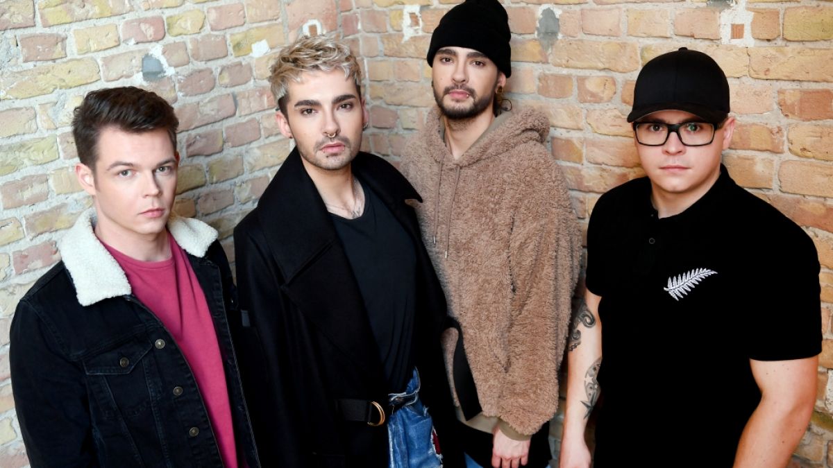 Die Musiker der Band Tokio Hotel, Georg, Bill Kaulitz, Tom Kaulitz und Gustav. (Foto)