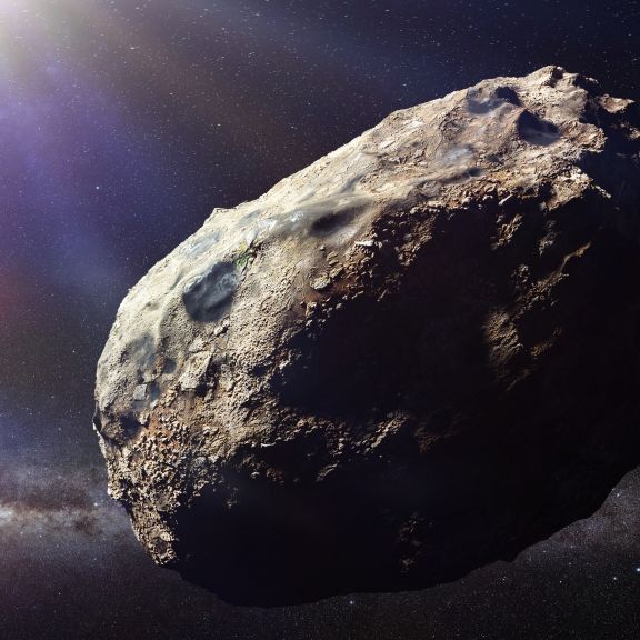 Weltraumbrocken schrammt an Himmelfahrt an Erde vorbei Weltraumbrocken schrammt an Himmelfahrt an Erde vorbei (Foto)