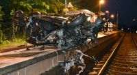 Nahe der Gemeinde Bergenbrück verunglückte eine Autofahrerin bei einem Zusammenstoß mit einem Güterzug.