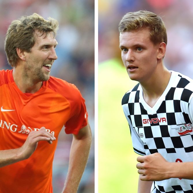 Für Michael Schumacher - "Team Mick" schlägt "Team Nowitzki" mit 7:5 Für Michael Schumacher - "Team Mick" schlägt "Team Nowitzki" mit 7:5 (Foto)