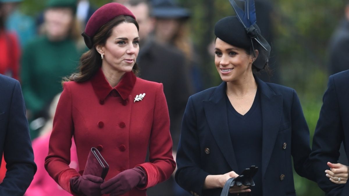 Gute Miene zum bösen Spiel? Der Zickenkrieg zwischen Kate Middleton und Meghan Markle soll weiter schwelen. (Foto)