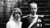 Mafalda von Savoyen und Philipp Prinz von Hessen an ihrer Hochzeit am 23. September 1925 in Racconigi