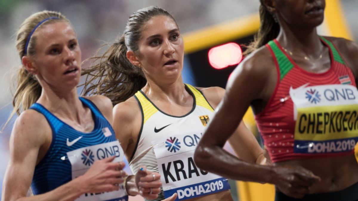 Gesa Felicitas Krause bei der Leichtathletik-WM 2019 in Doha/Katar. (Foto)