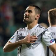 DFB-Nationalspieler Ilkay Gündogan erzielt zwei Tore gegen Estland. DFB-Nationalspieler Ilkay Gündogan erzielt zwei Tore gegen Estland.