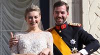Prinzessin Stéphanie und Guillaume, Thronfolger des Großherzogs von Luxemburg an ihrem Hochzeitstag