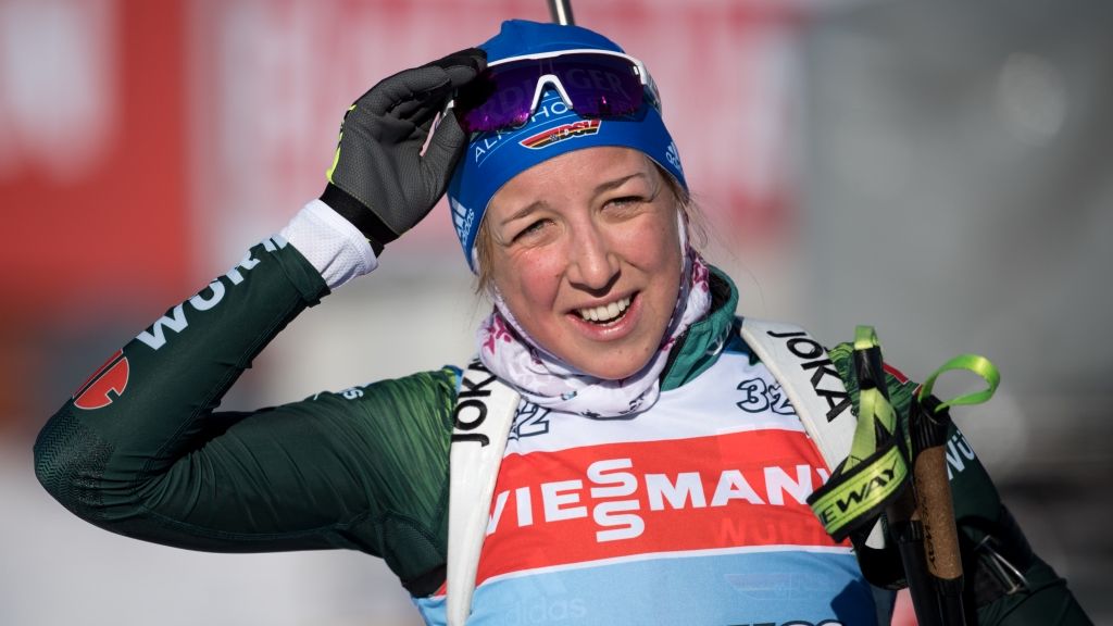 Franziska Preuß wurde Vierte im Einzel bei Olympia 2017/18 und Zweite beim Biathlon Weltcup 2019. (Foto)