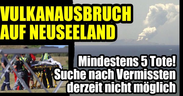 Vulkanausbruch auf Neuseeland: 5 Tote, Verletzte und ...