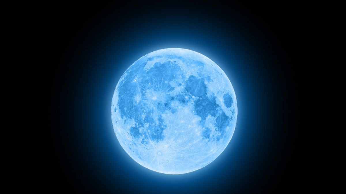 2020 erstrahlt ein "Blue Moon" am Nachthimmel. (Foto)