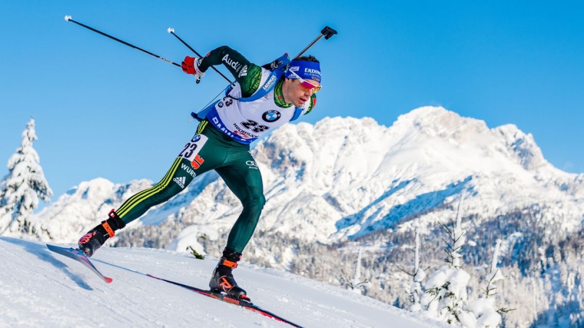Die deutschen Biathletinnen und Biathleten um Simon Schempp messen sich vom 13. bis 15. Dezember 2019 in Hochfilzen in Österreich in den Disziplinen Sprint, Staffel und Verfolgung. (Foto)