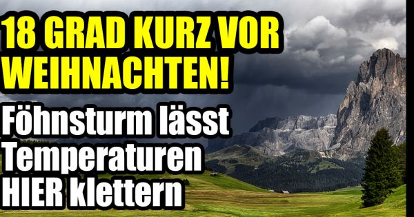 Wetter im Dezember 2019 aktuell: 18 Grad kurz vor ...