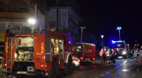 Einsatzkräfte der Freiwilligen Feuerwehr Luttach sichern eine Unfallstelle.