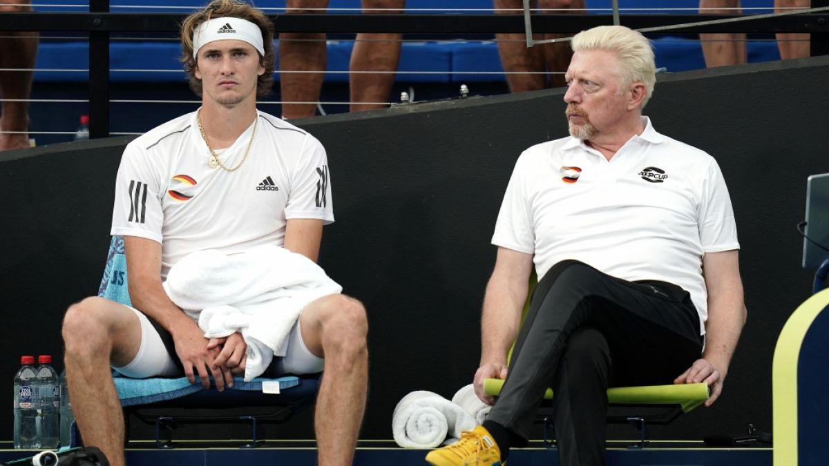 Alexander Zverev und Boris Becker. (Foto)