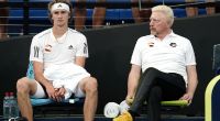 Alexander Zverev und Boris Becker.
