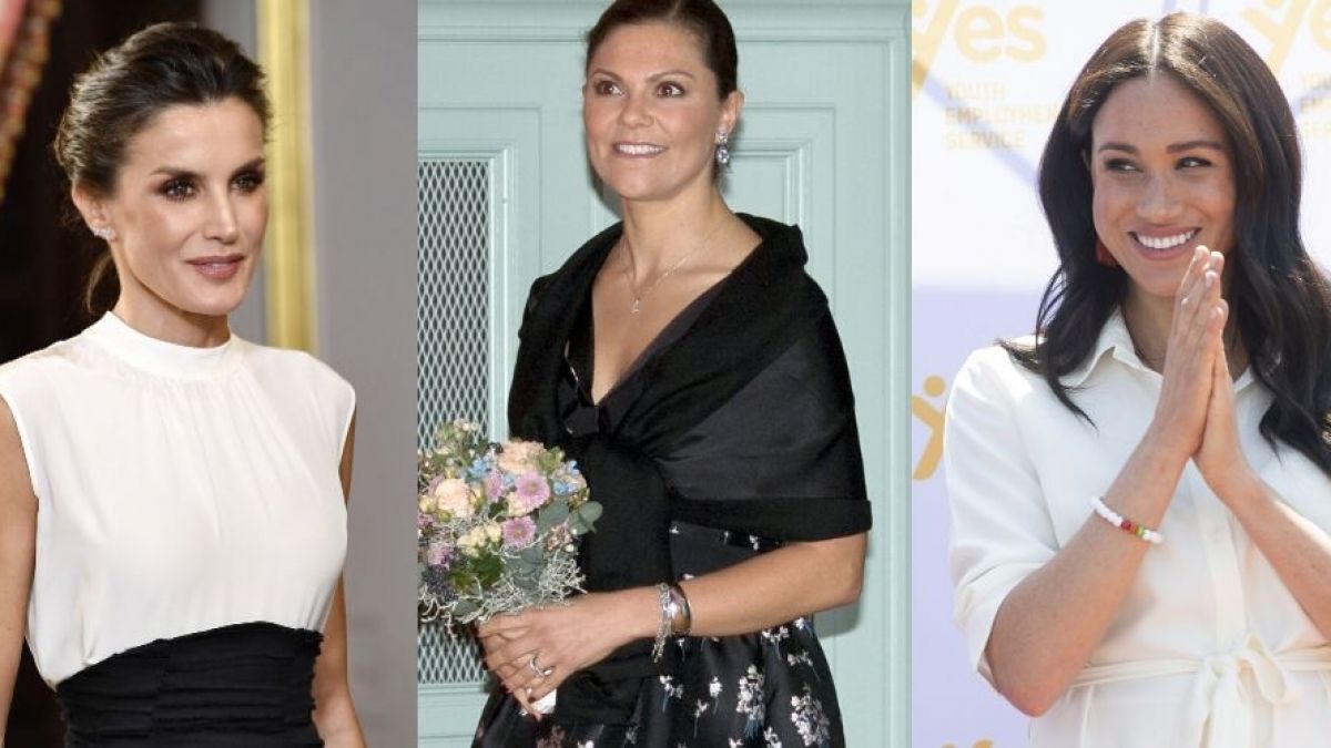 Königin Letizia von Spanien, Kronprinzessin Victoria von Schweden und Meghan Markle fanden sich allesamt in den Royals-News wieder. (Foto)