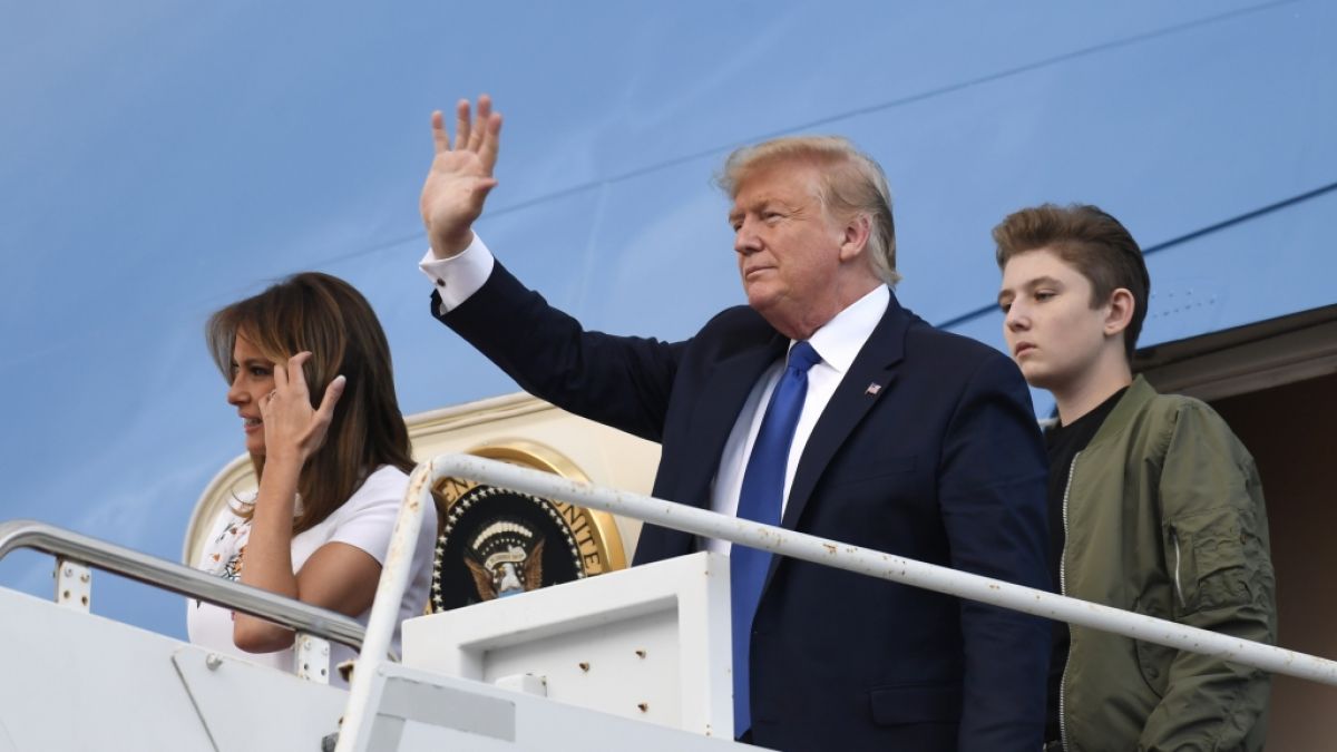 Melania und Donald Trump in Florida (Foto)