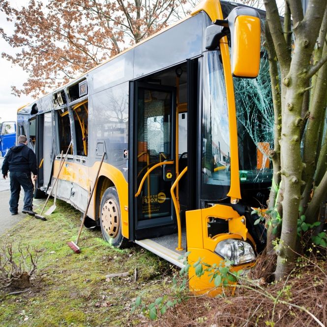 Schulbus kollidiert mit LKW - 22 Verletzte Schulbus kollidiert mit LKW - 22 Verletzte (Foto)