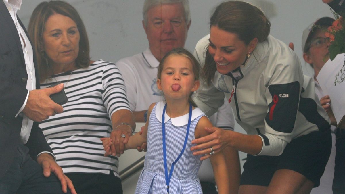 Kate Middleton hat mit ihrer Tochter Prinzessin Charlotte alle Hände voll zu tun. (Foto)