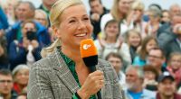 Andrea Kiewel moderiert den ZDF-Fernsehgarten.