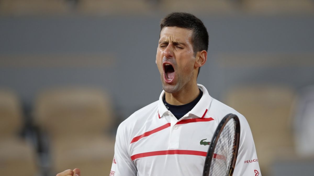 Novak Djokovic bei den French Open. (Foto)