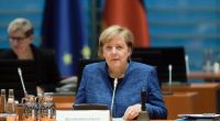 Angela Merkel beriet zusammen mit den Länderchefs über einen Wellenbrecher-Lockdown im November.