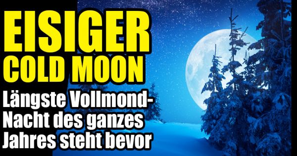 Vollmond am 30.12.2020: Eiskalter Langer-Nacht-Mond ...