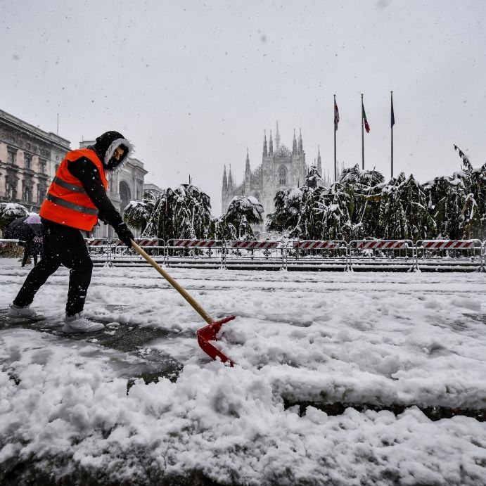Wintersturm Hermine wütet über Europa - mindestens 1 Toter