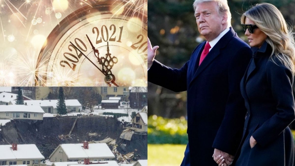 News des Tages am 31.12.2020 zu Donald und Melania Trump, Erdrutsch in Norwegen und internationalen Silvesterbräuchen. (Foto)