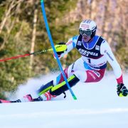 Ramon Zenhaeusern aus der Schweiz in Aktion beim Ski-alpin-Weltcup in Zagreb in der Disziplin Slalom. Ramon Zenhaeusern aus der Schweiz in Aktion beim Ski-alpin-Weltcup in Zagreb in der Disziplin Slalom.