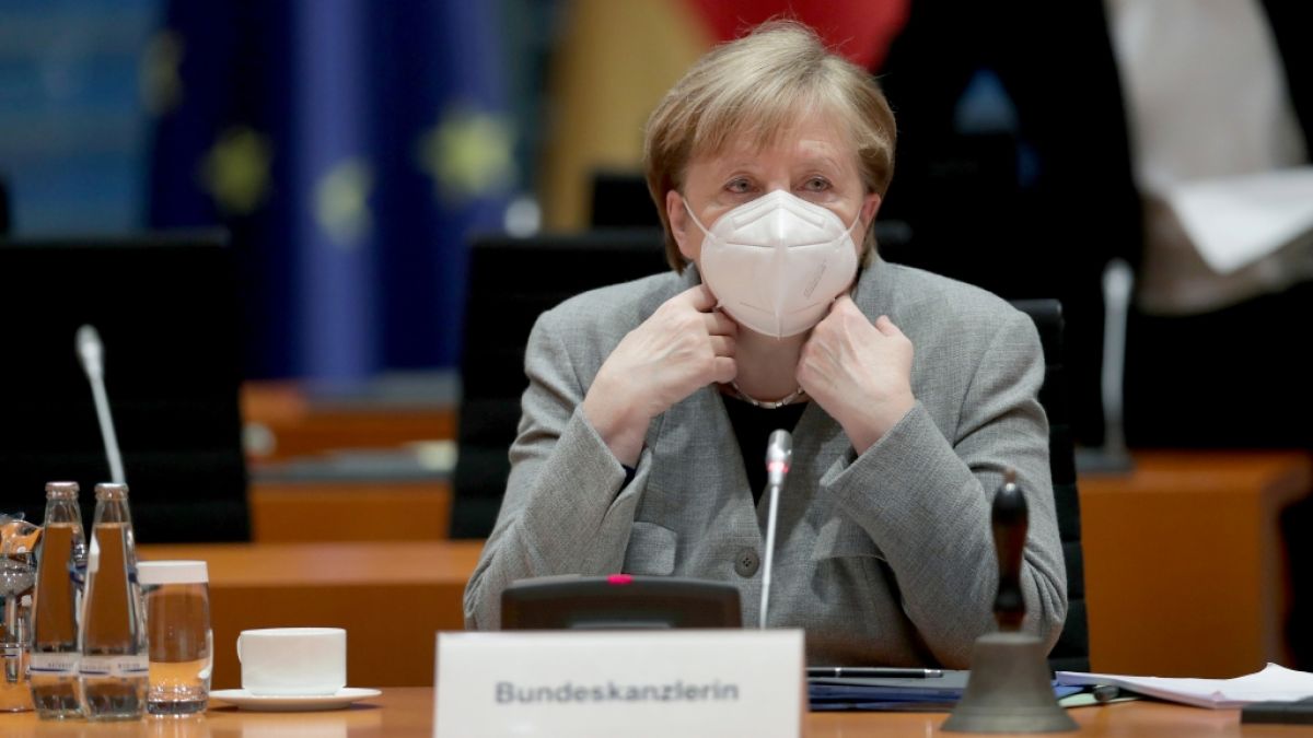 Angela Merkel will den Mega-Lockdown trotz sinkender Zahlen. (Foto)