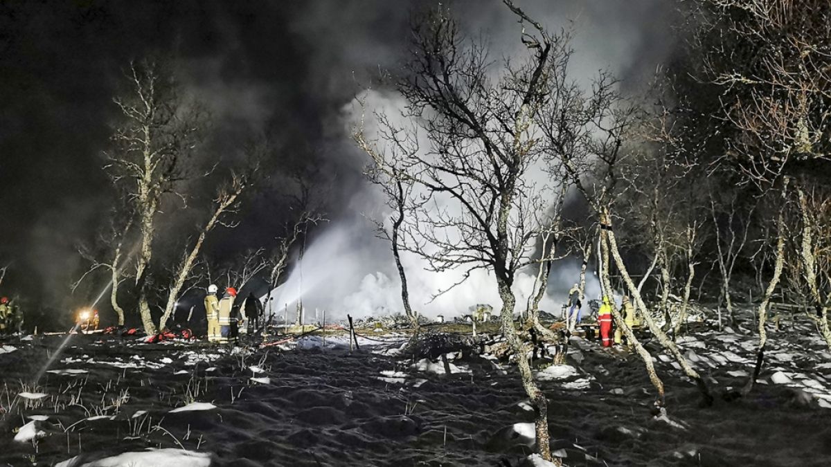Nach einem nächtlichen Brand in einer Hütte in Norwegen haben die Einsatzkräfte fünf Todesopfer gefunden, darunter die sterblichen Überreste von vier Kindern. (Foto)
