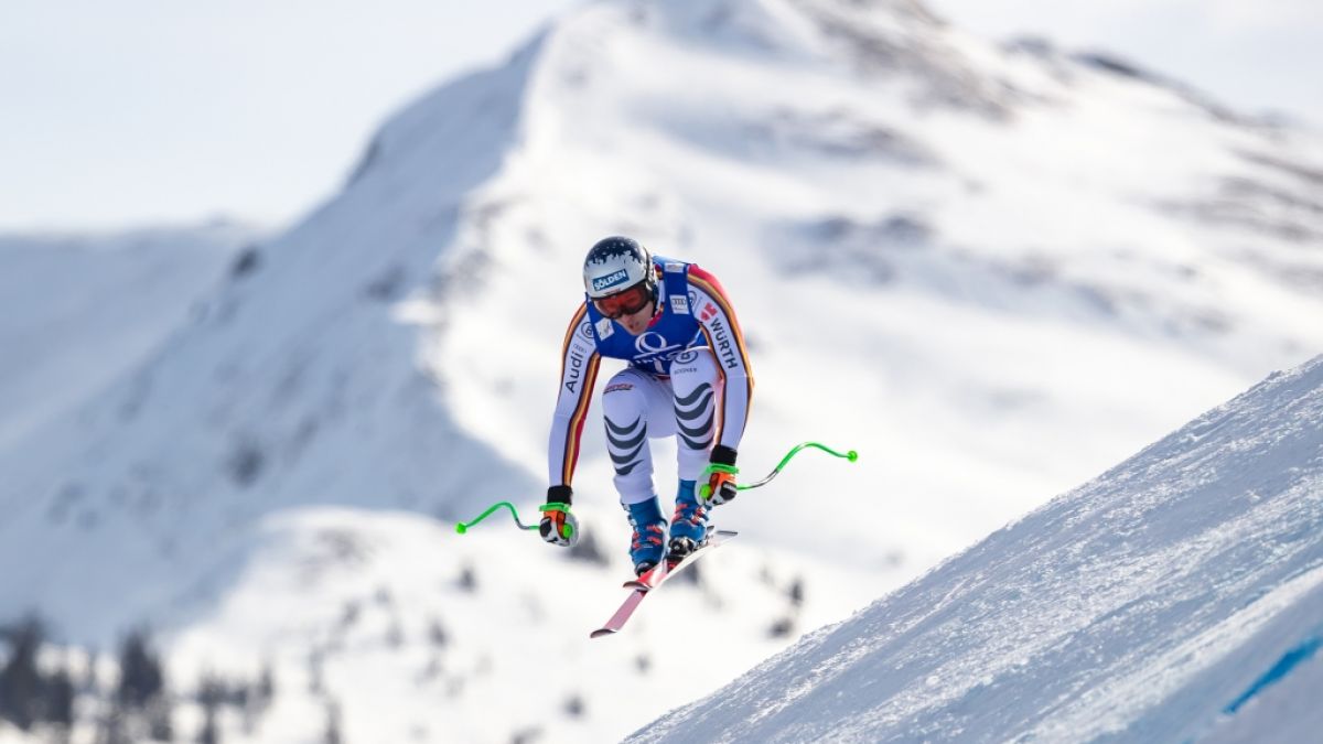 Thomas Dreßen in Aktion bei der Ski-alpin-Abfahrt der Herren. (Foto)