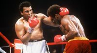 Leon Spinks beim Kampf gegen Muhammad Ali.