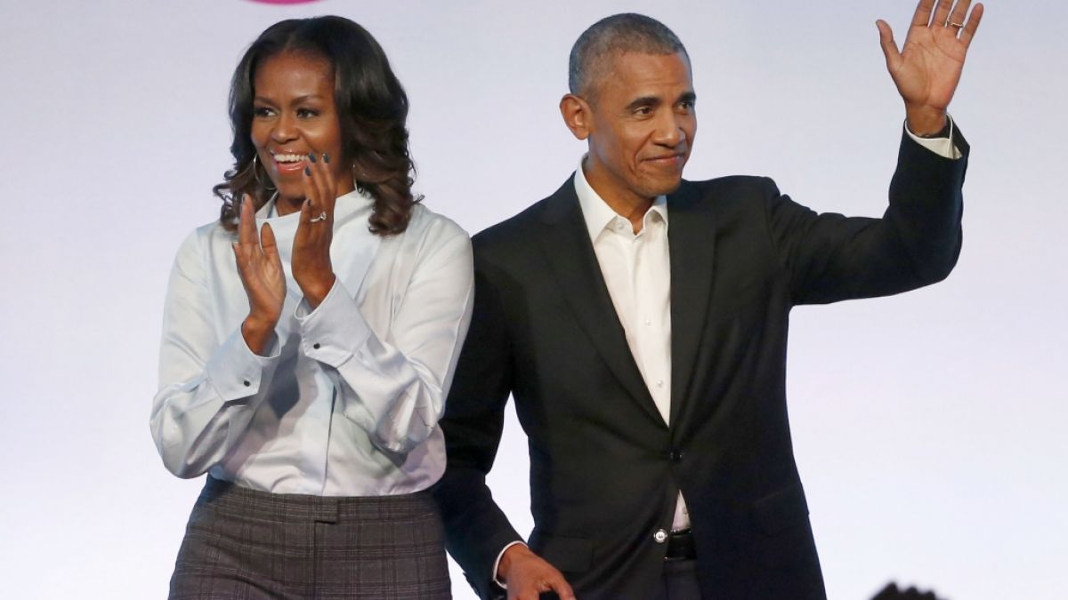 Michelle und Barack Obama zeigen sich am Valentinstag ganz verändert. (Foto)