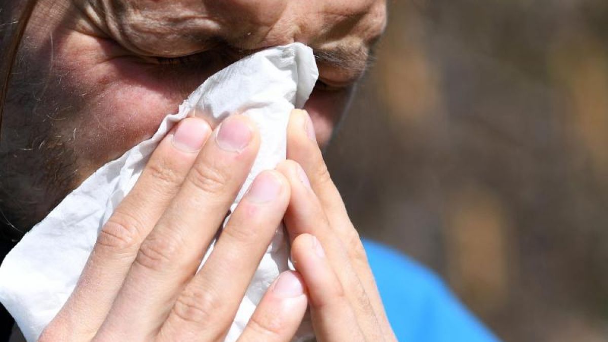 Niesreiz, laufende Nase und tränende Augen zählen zu den typischen Heuschnupfensymptomen. (Foto)