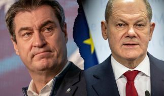 Markus Söder attackierte nicht nur Olaf Scholz während des Coronagipfels. (Foto)