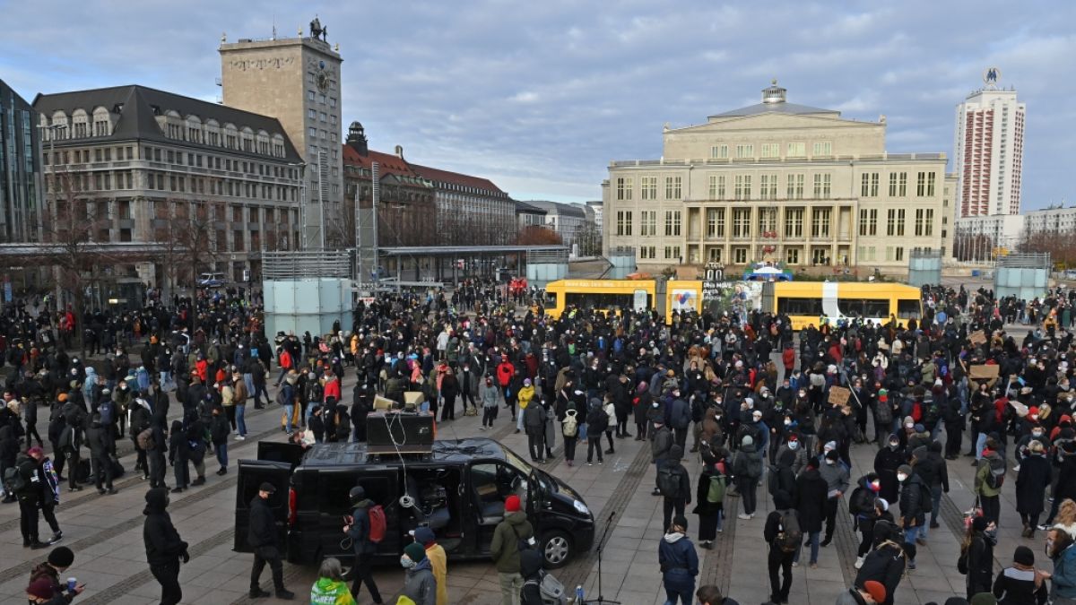 Am 06.03. demonstrieren Corona-Gegner wieder in Leipzig. (Foto)