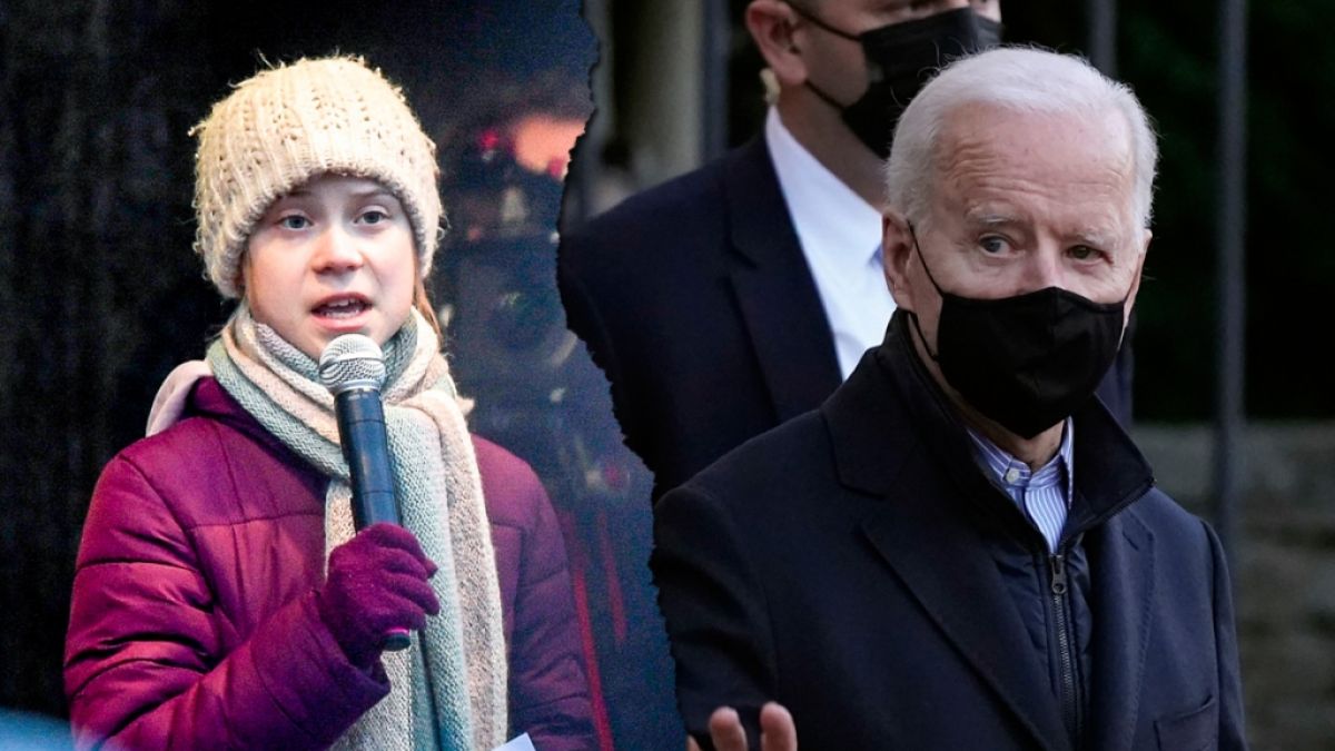 Greta Thunberg kritisiert die bisherige Klimapolitik von Joe Biden. (Foto)