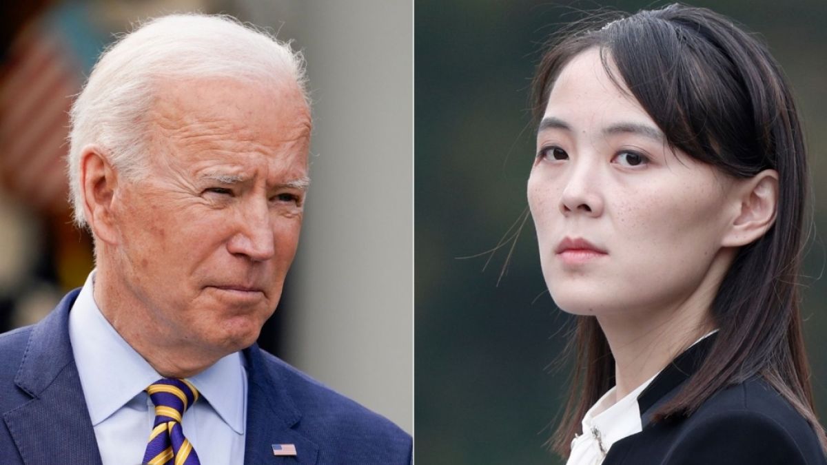 Kim Jong-uns Schwester droht US-Präsident Joe Biden. (Foto)