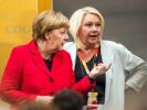 Die CDU-Bundestagsabgeordnete Karin Strenz, hier mit Bundeskanzlerin Angela Merkel, ist im Alter von 53 Jahren gestorben. (Foto)