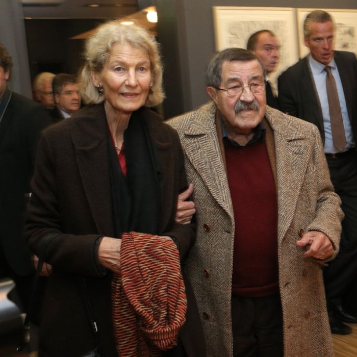Günter Grass († 87) und seine Frau Ute Grunert († 85) am 14.10.2012 in Lübeck. 