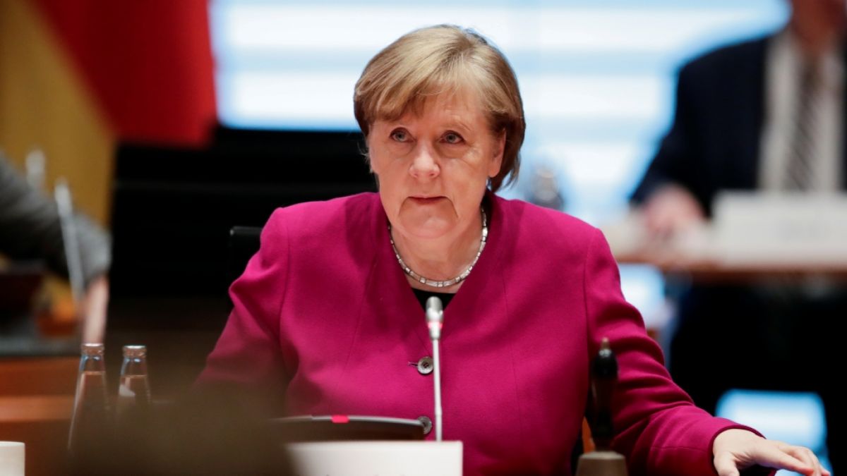 Angela Merkel setzte die Schulschließungen in der Bundesnotbremse fest. (Foto)