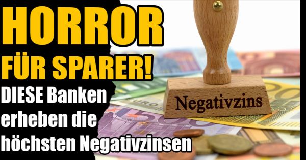 Strafzinsen: Horror für Sparer! DIESE Banken erheben die höchsten ...