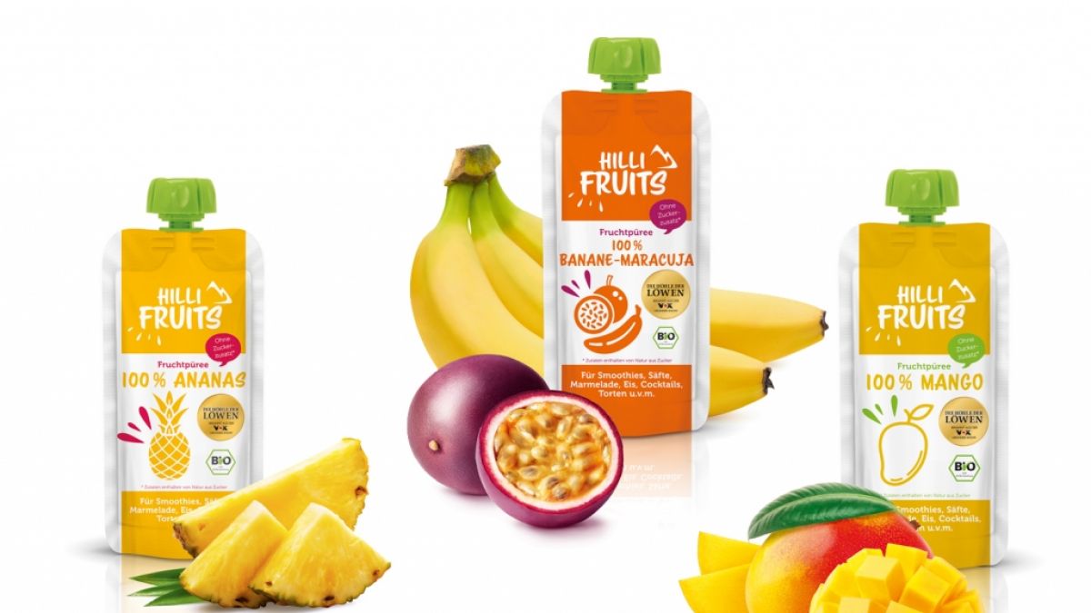 Hili Fruits gibt es in drei Sorten: Ananas, Banane-Maracuja und Mango. (Foto)
