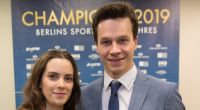 Patrick Hausding, zusammen mit Freundin Marcela Marić bei seiner Wahl zum Berliner Sportler des Jahres 2019.