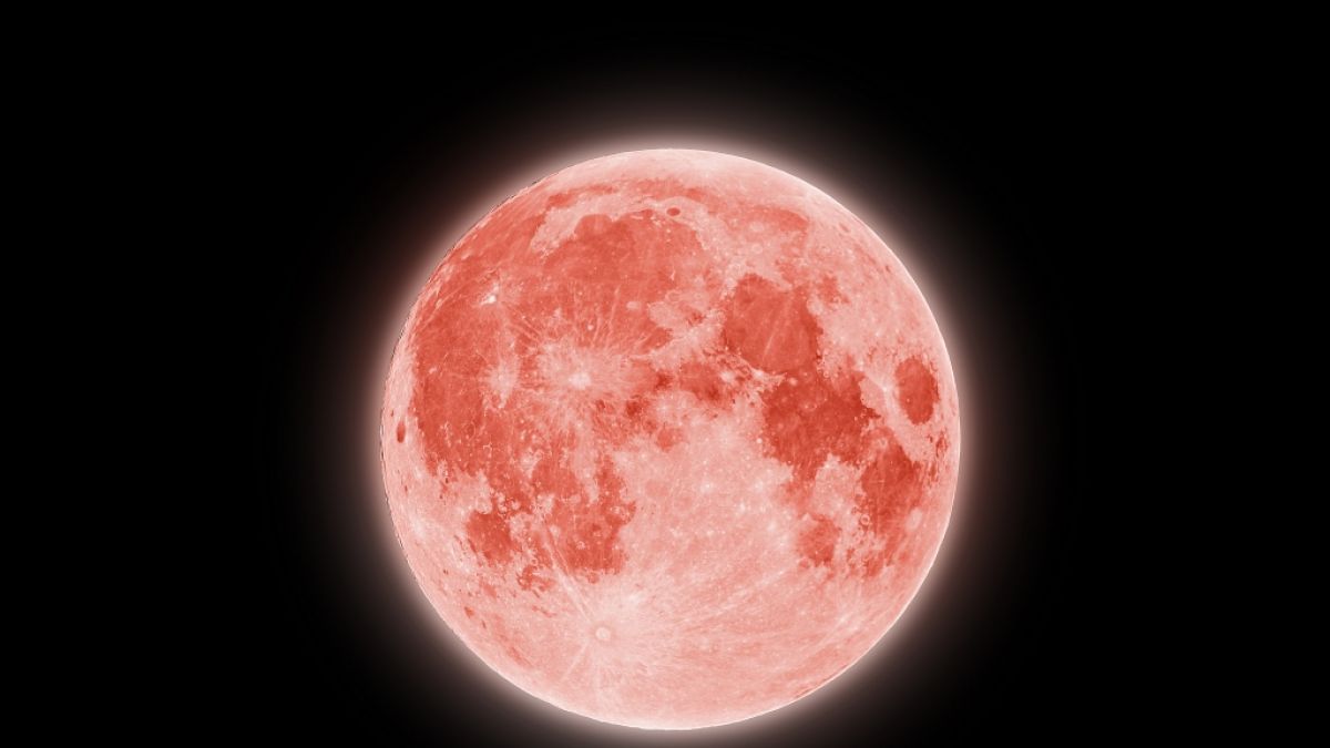 Im Juni leuchtete der Vollmond als Strawberry Moon am Himmel. (Foto)