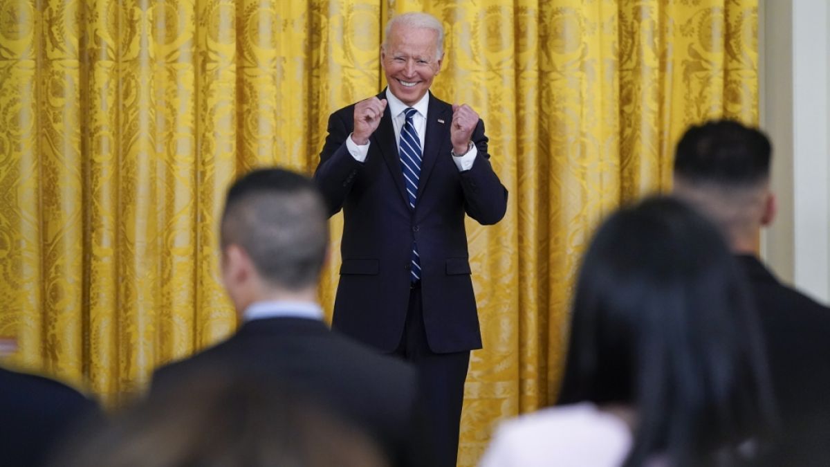 Joe Biden blamierte sich mit einer Rede im Weißen Haus. (Foto)