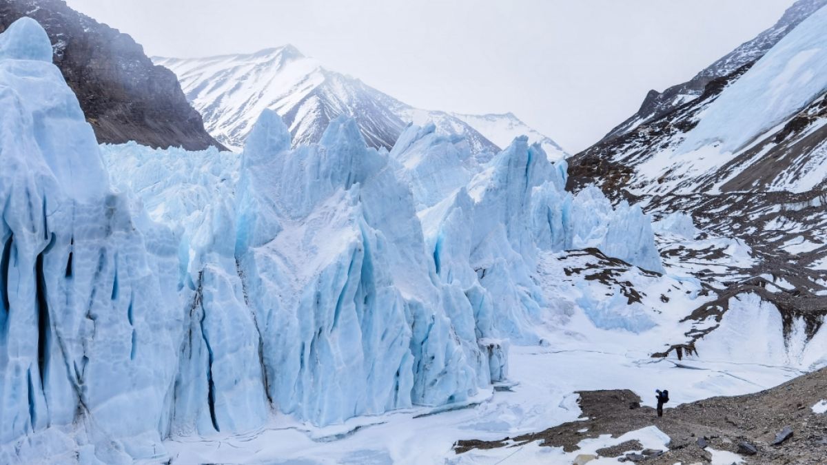 Dutzende neuer Viren wurden eingefroren in einem tibetischen Gletscher entdeckt. (Foto)